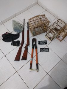 Em Bacuri: Operação conjunta das Polícias Civil e Militar prendem suspeitos de crimes com 02 (duas) armas de fogo.