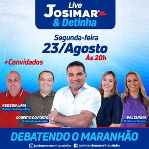 Prefeita Val Cunha participará da live de Josimar e Detinha.